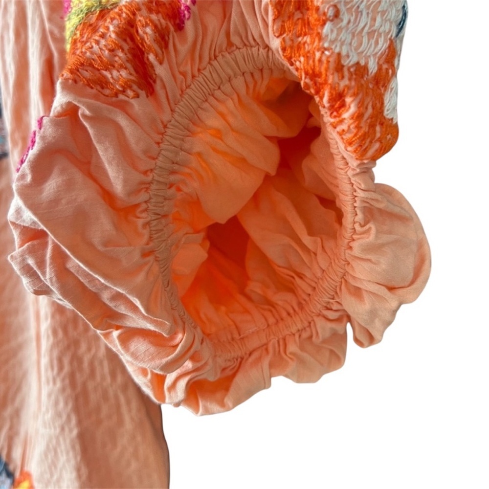 Maeve by Anthropologie Peach Floral Blouse - Picture 6 of 10